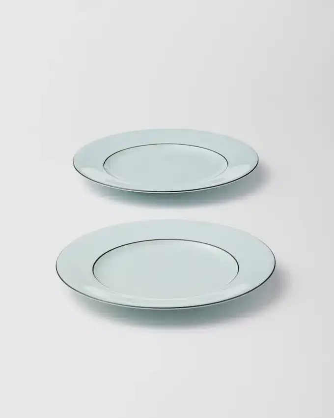 Sada dvou porcelánových talířů na chléb – Celadon Sada dvou porcelánových talířů na chléb – Celadon