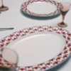 Sada dvou porcelánových talířů – Vienna Red Sada dvou porcelánových talířů – Vienna Red