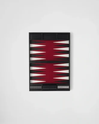 Sada na backgammon z kůže Saffiano