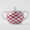 Sada porcelánové konvičky na mléko a cukřenky – Vienna Red Sada porcelánové konvičky na mléko a cukřenky – Vienna Red