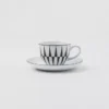 Sada čtyř porcelánových šálků na espresso – pruhy Sada čtyř porcelánových šálků na espresso – pruhy