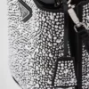 Saténová taška Prada Panier s krystaly Saténová taška Prada Panier s krystaly