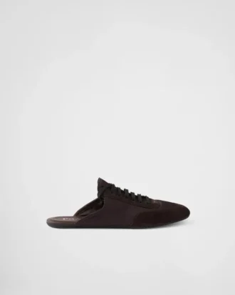 Sbalit Pantofle z materiálu Re-Nylon a semiše