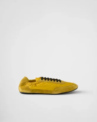 Sbalit Tenisky z materiálu Re-Nylon a semiše s elastickým lemem