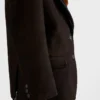 Semišová a ovčí kožená bunda