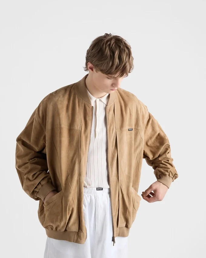 Semišová bomber bunda Semišová bomber bunda