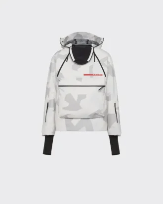 Snowboardová bunda z potištěné technické tkaniny