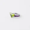 Solitaire prsten Couleur Vivante – bílé zlato s peridotem a ametystem Solitaire prsten Couleur Vivante – bílé zlato s peridotem a ametystem