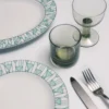 Střední porcelánový servírovací talíř – Vienna Green Střední porcelánový servírovací talíř – Vienna Green