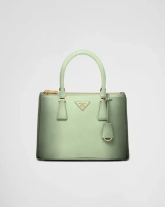 Středně velká kožená taška Prada Galleria Ombra Saffiano