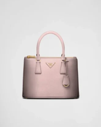 Středně velká kožená taška Prada Galleria Ombra Saffiano