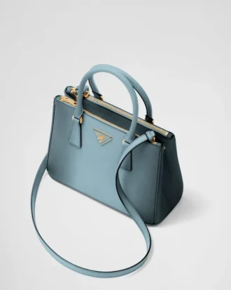 Středně velká kožená taška Prada Galleria Ombra Saffiano