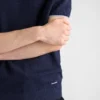 Svetr s krátkými rukávy z hedvábí a bavlny Svetr s krátkými rukávy z hedvábí a bavlny