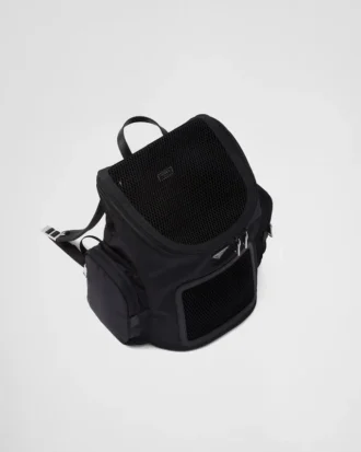 Taška na domácí mazlíčky z materiálu Re-Nylon a kůže Saffiano