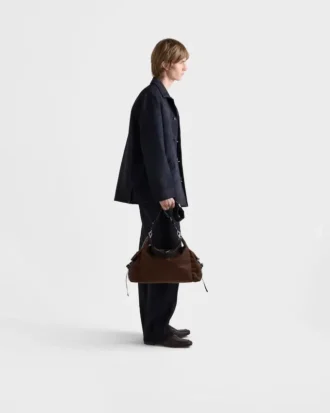 Taška Prada Explore z materiálu Re-Nylon a kůže