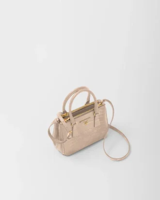 Taška Prada Galleria Mini z ještěrčí kůže