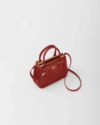 Taška Prada Galleria Mini z ještěrčí kůže