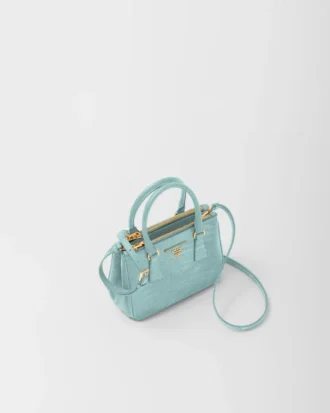 Taška Prada Galleria Mini z ještěrčí kůže