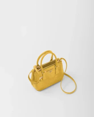 Taška Prada Galleria Mini z ještěrčí kůže