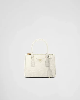 Taška Prada Galleria Mini z krokodýlí kůže