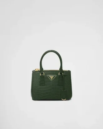 Taška Prada Galleria Mini z krokodýlí kůže