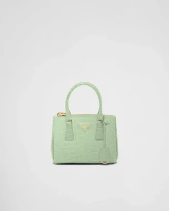 Taška Prada Galleria Mini z krokodýlí kůže