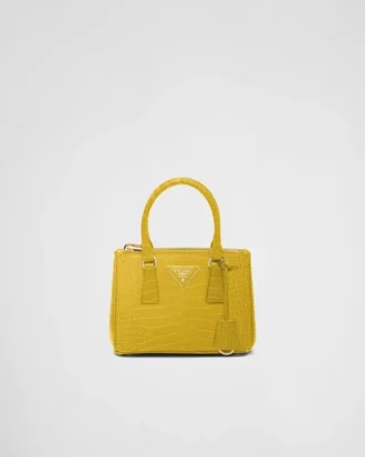 Taška Prada Galleria Mini z krokodýlí kůže