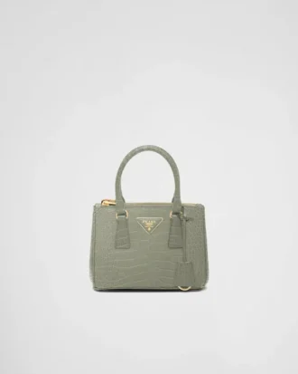Taška Prada Galleria Mini z krokodýlí kůže