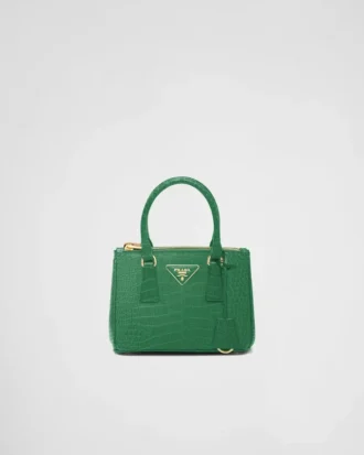 Taška Prada Galleria Mini z krokodýlí kůže