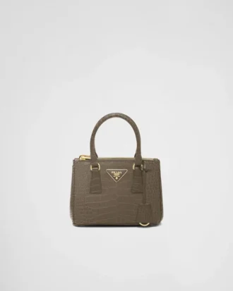 Taška Prada Galleria Mini z krokodýlí kůže