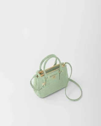 Taška Prada Galleria Mini z krokodýlí kůže