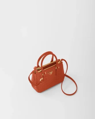 Taška Prada Galleria Mini z krokodýlí kůže