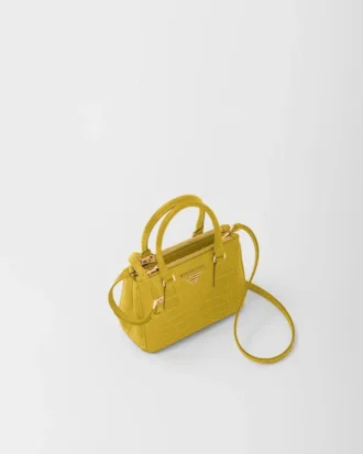 Taška Prada Galleria Mini z krokodýlí kůže
