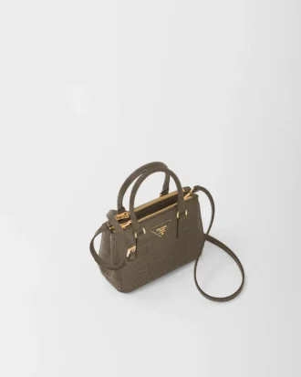 Taška Prada Galleria Mini z krokodýlí kůže