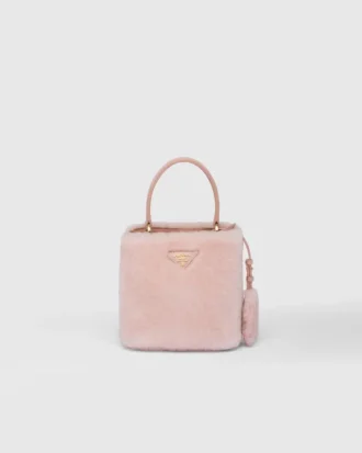 Taška Prada Panier Mini Shearling
