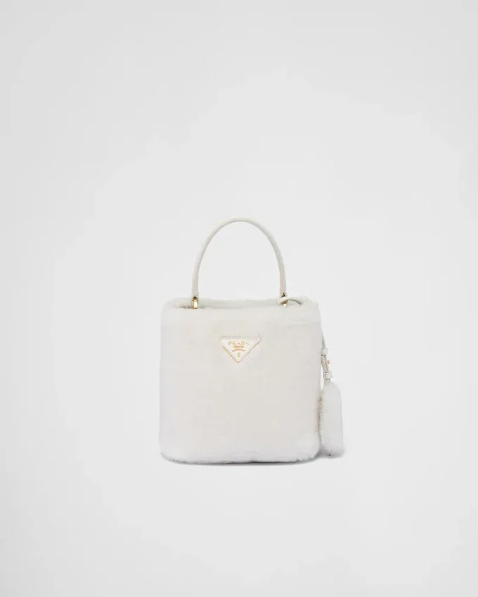 Taška Prada Panier Mini Shearling Taška Prada Panier Mini Shearling