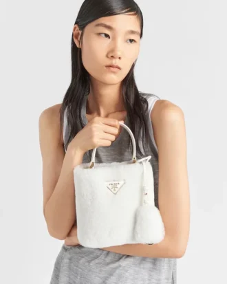 Taška Prada Panier Mini Shearling