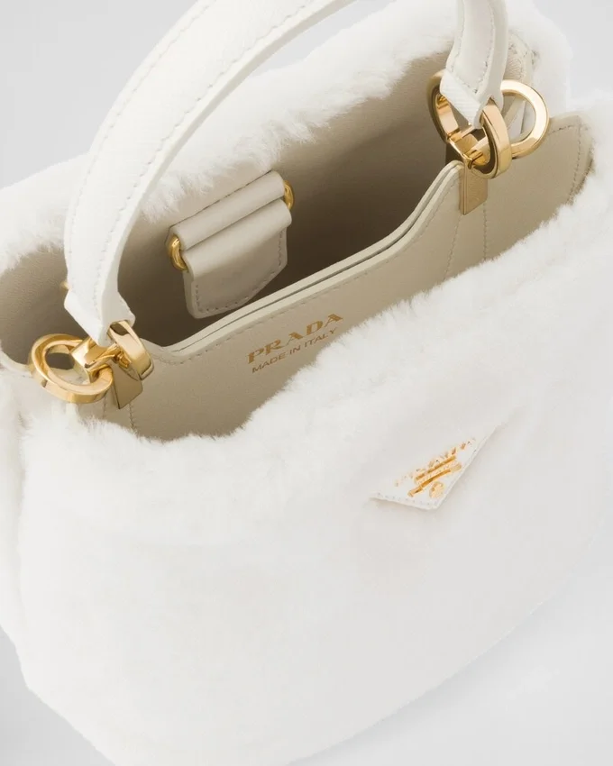 Taška Prada Panier Mini Shearling Taška Prada Panier Mini Shearling