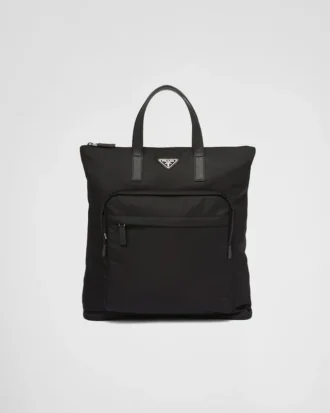 Taška z materiálu Re-Nylon a kůže Saffiano Taška z materiálu Re-Nylon a kůže Saffiano