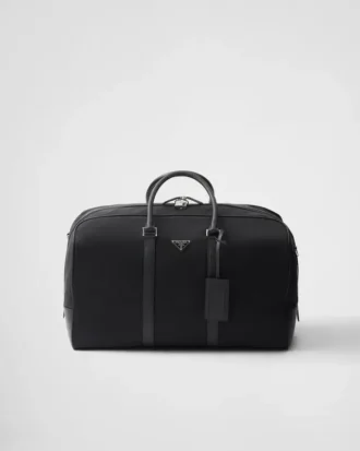 Taška z materiálu Re-Nylon a kůže Saffiano