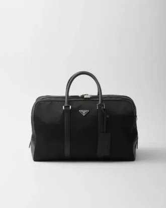 Taška z materiálu Re-Nylon a kůže Saffiano