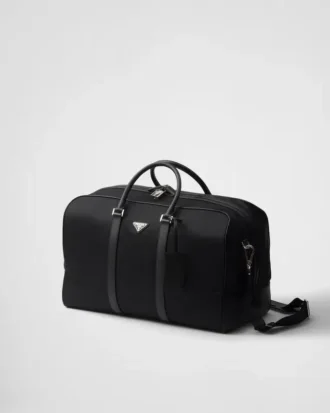 Taška z materiálu Re-Nylon a kůže Saffiano