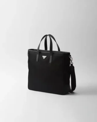 Taška z materiálu Re-Nylon a kůže Saffiano Taška z materiálu Re-Nylon a kůže Saffiano