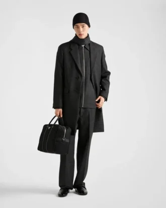 Taška z materiálu Re-Nylon a kůže Saffiano