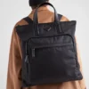 Taška z materiálu Re-Nylon a kůže Saffiano Taška z materiálu Re-Nylon a kůže Saffiano