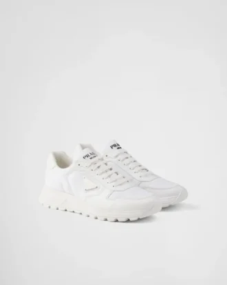 Tenisky Prax 01 z materiálu Re-Nylon a broušené kůže
