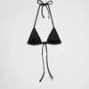 Trojúhelníkový bikini top z interlockové tkaniny Trojúhelníkový bikini top z interlockové tkaniny