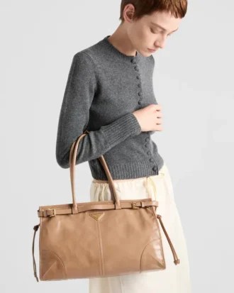 Velká kožená kabelka Prada Bonnie