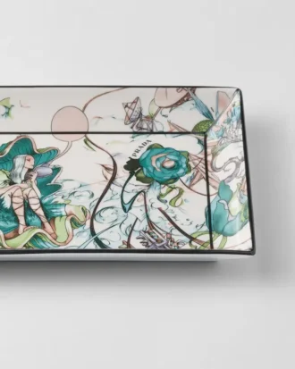 Velký obdélníkový porcelánový podnos – Florid Velký obdélníkový porcelánový podnos – Florid