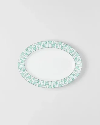 Velký porcelánový servírovací talíř – Vienna Green